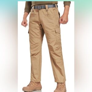 SPOSULEI NWOT 32 x 32 Men's tactical rugged durable Tan Cargo Pants